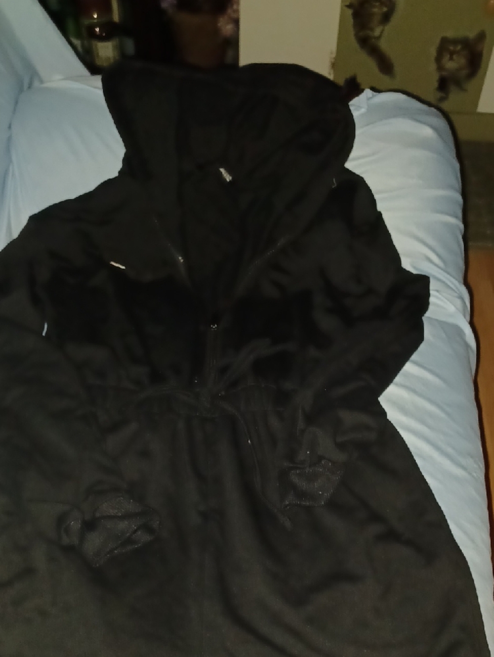 Black Hooded Romper